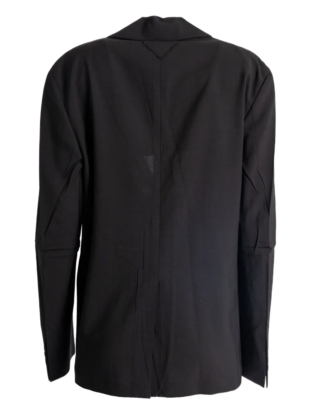 Prada Blazer met enkele rij knopen Zwart