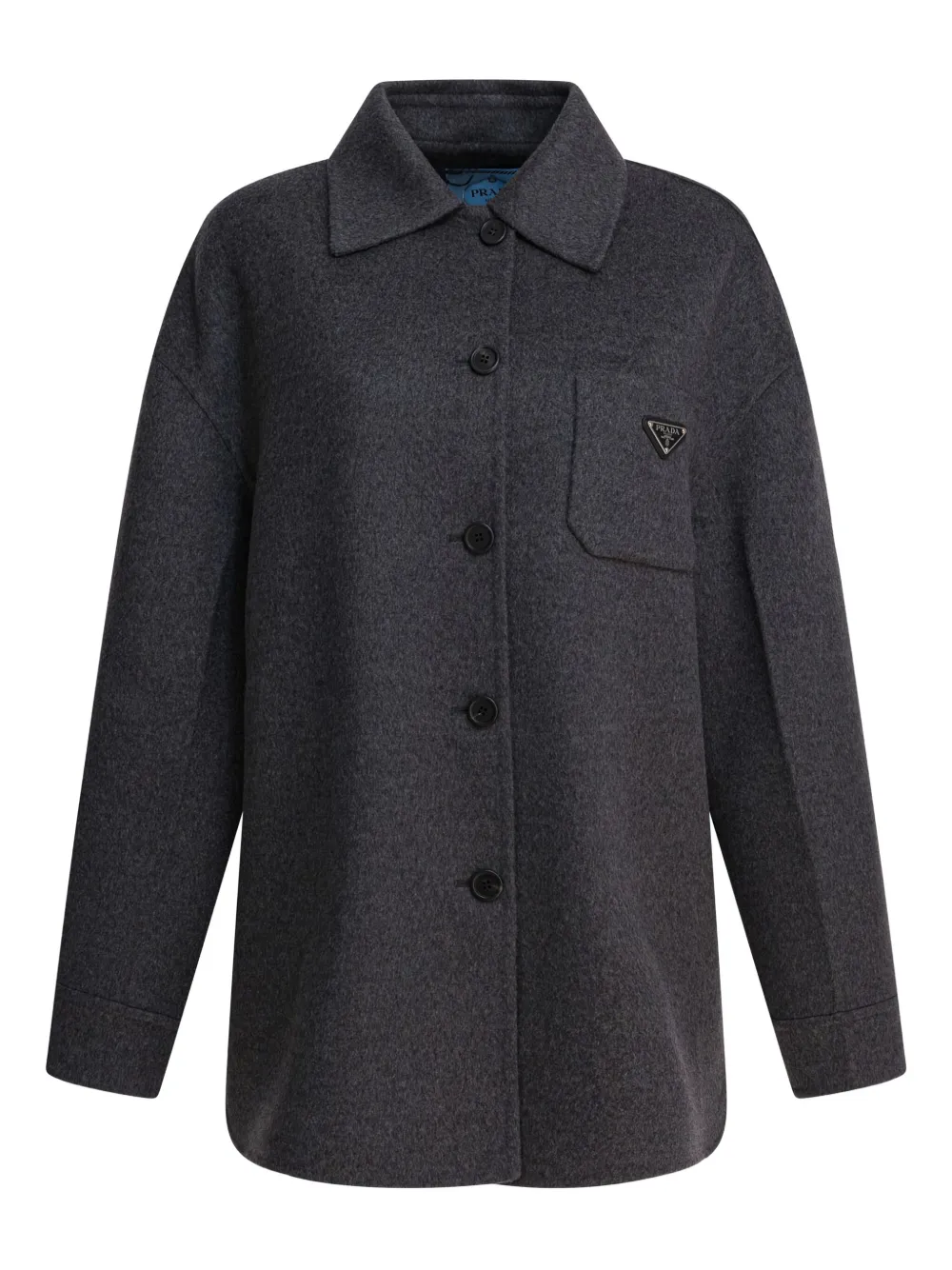 Prada Jack met opgestikte zak en knoopsluiting Grijs
