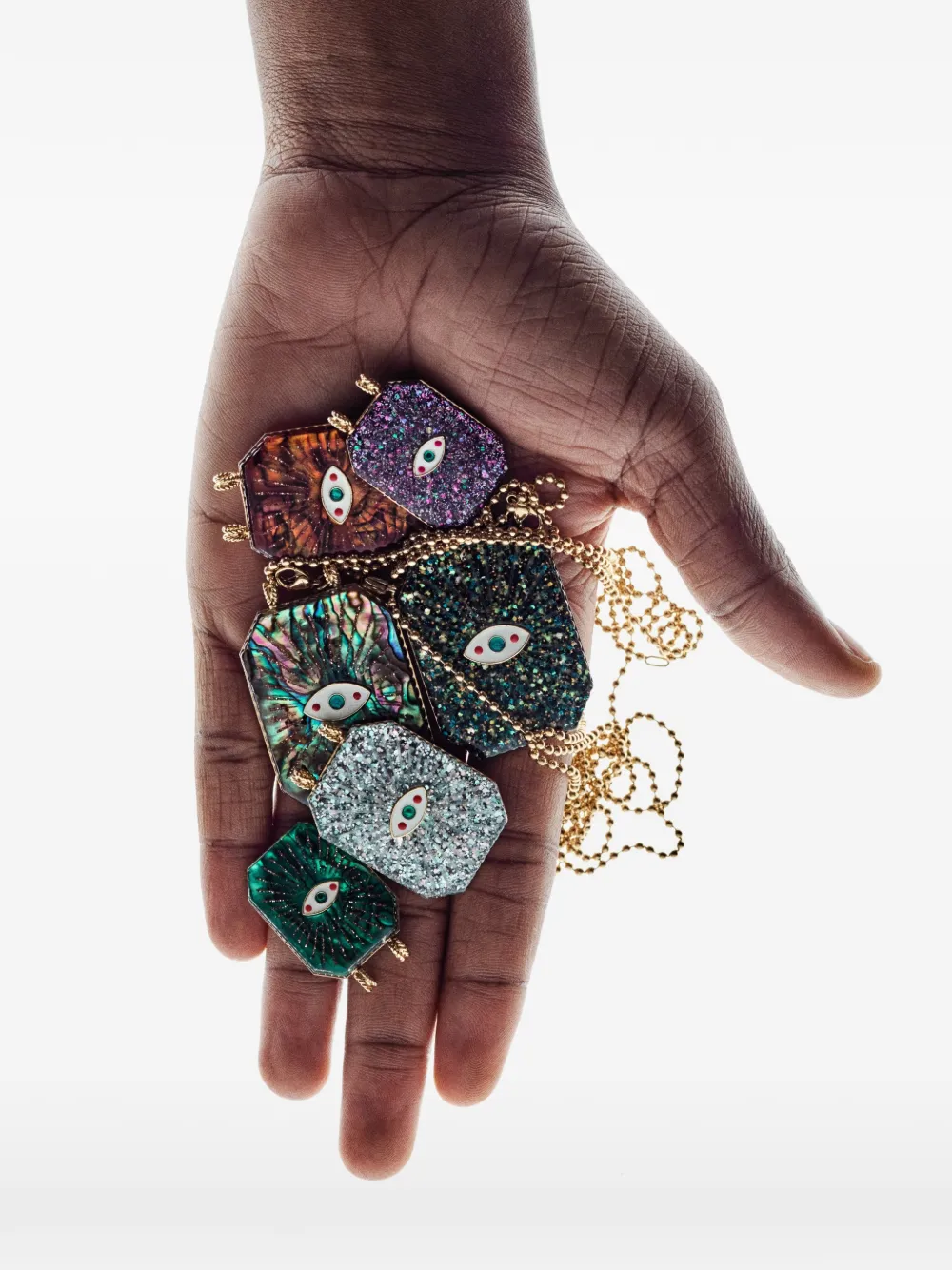 Marie Lichtenberg Raiz'In scapular necklace - Goud