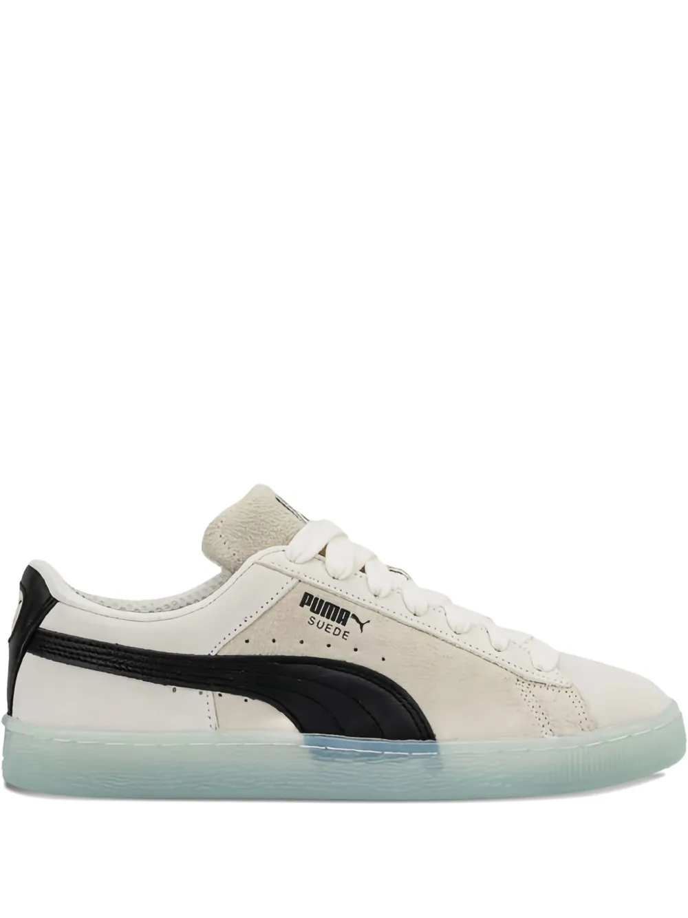 PUMA Suede Classic Mist "White Black Light Blue" sneakers Beige