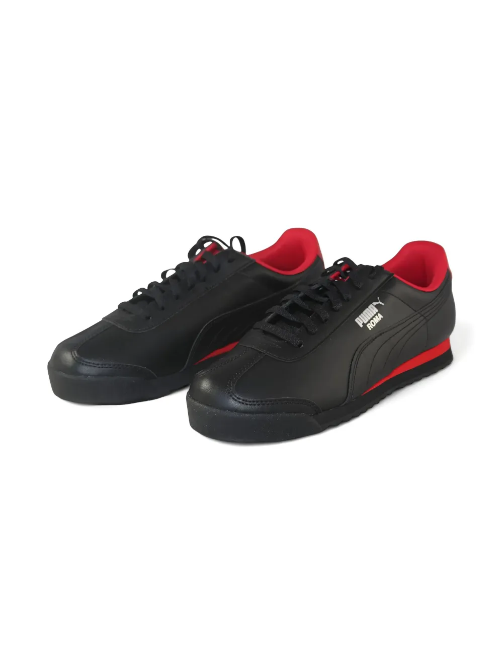Puma Kids Roma Basic GS "Black Red" sneakers Zwart