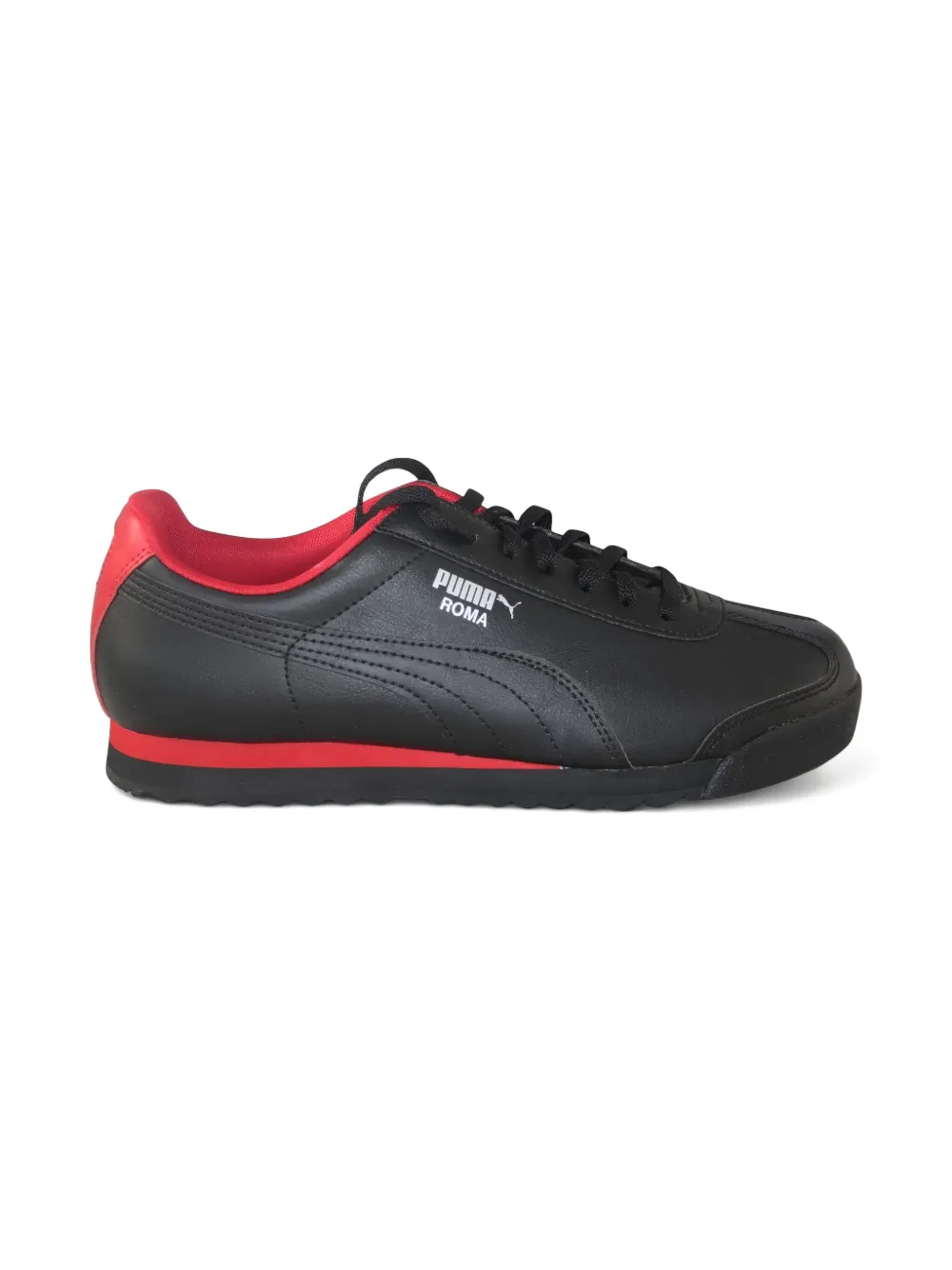 Puma Kids Roma Basic GS "Black Red" sneakers Zwart