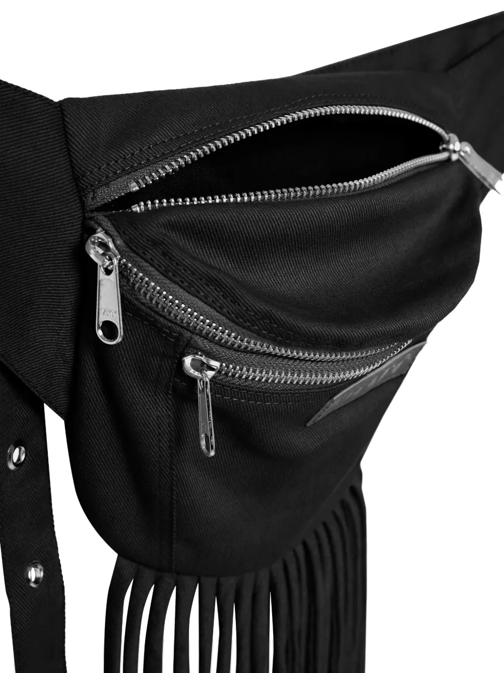 Amapô Fringed Belt Bag In Black