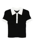 alice + olivia Martha polo top - Black