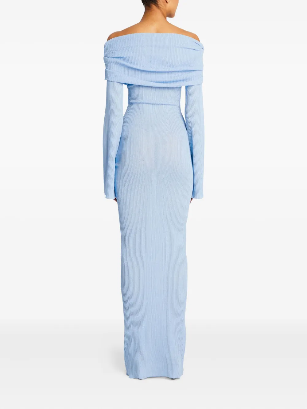 Ser.o.ya Galleria Off-shoulder Maxi Dress In Blue