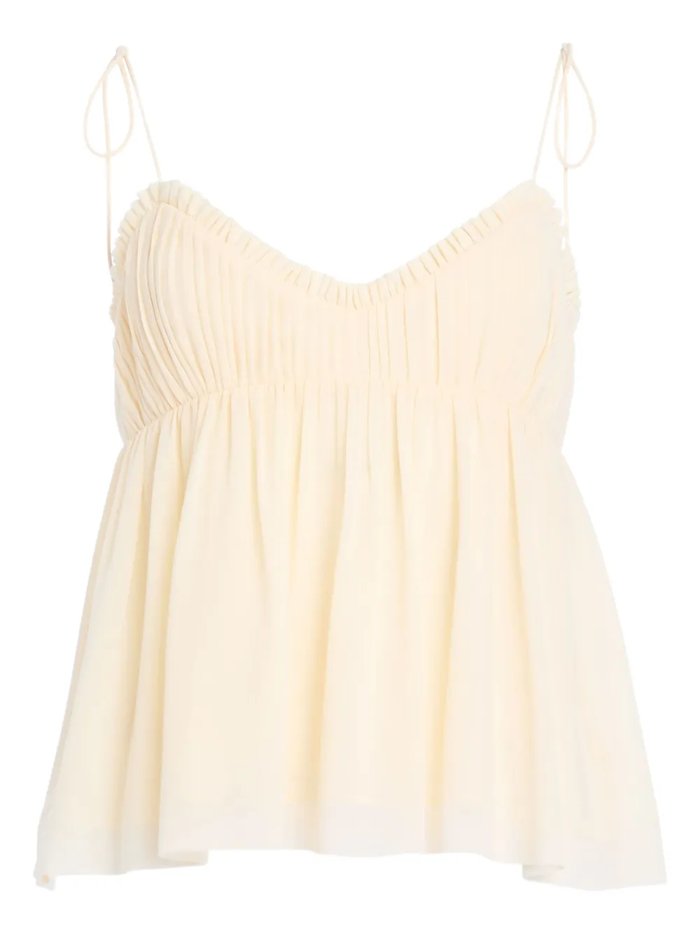 Ser.o.ya Maven Pleated Top In Neutral