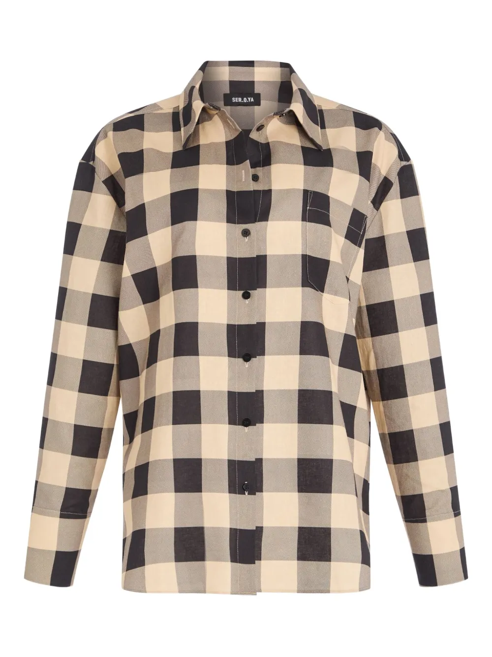 SER.O.YA Gigi linen top | Neutrals | Image 1
