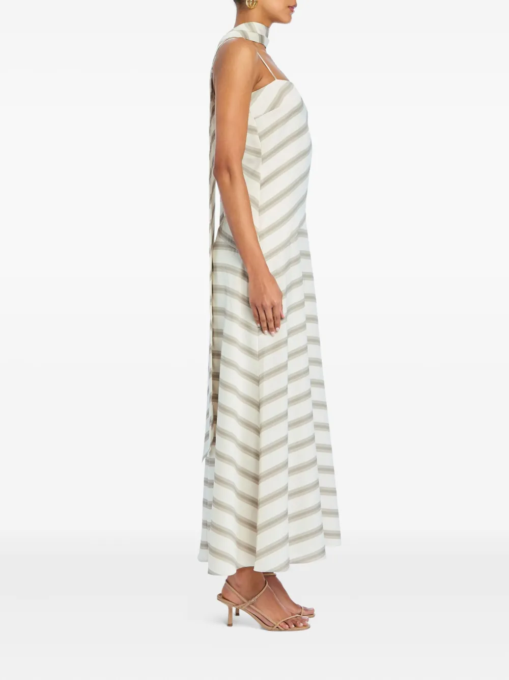 Ser.o.ya Kaia Satin Maxi Dress In Multi