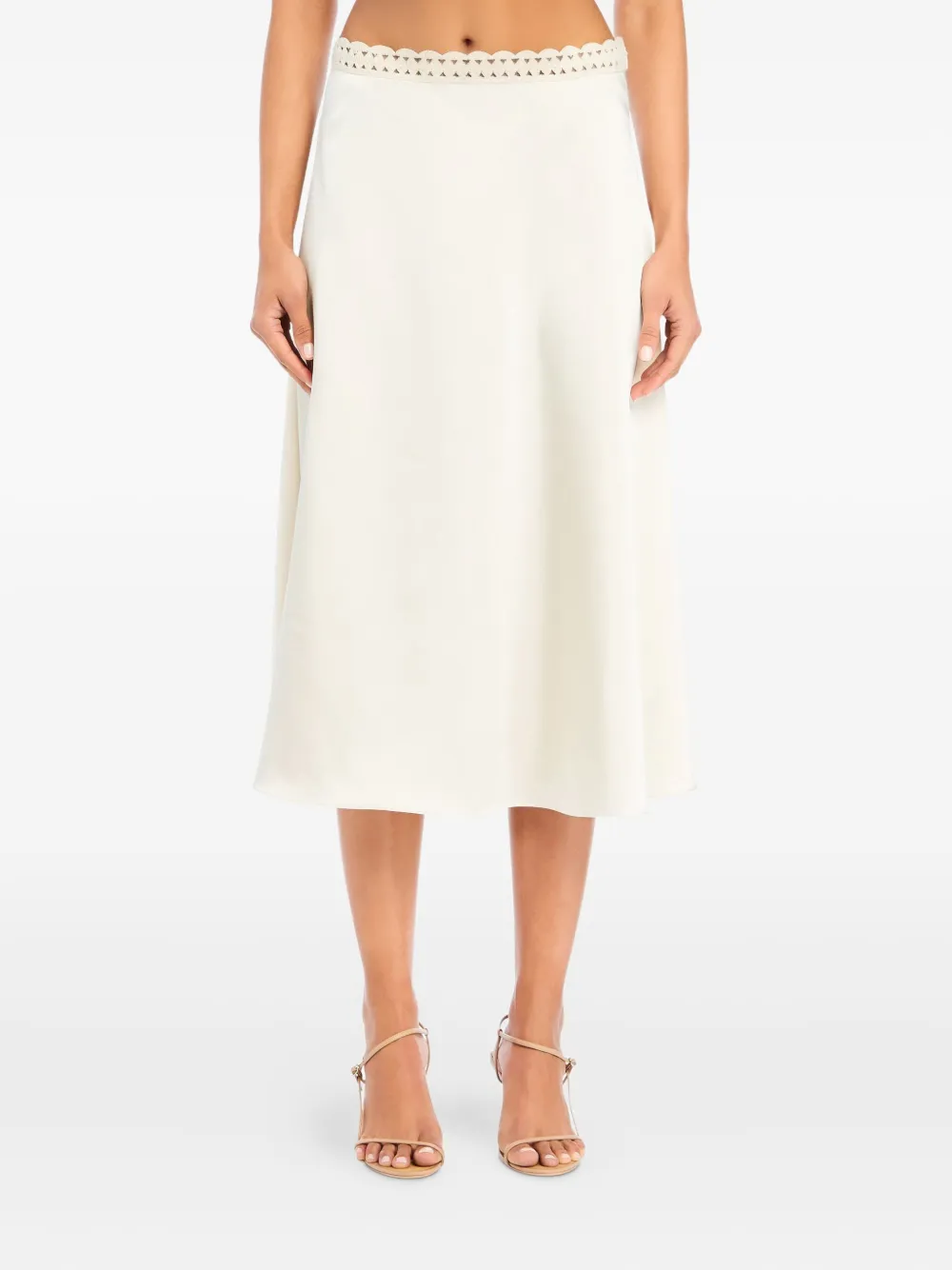 Ser.o.ya Tamsin Midi Skirt In White