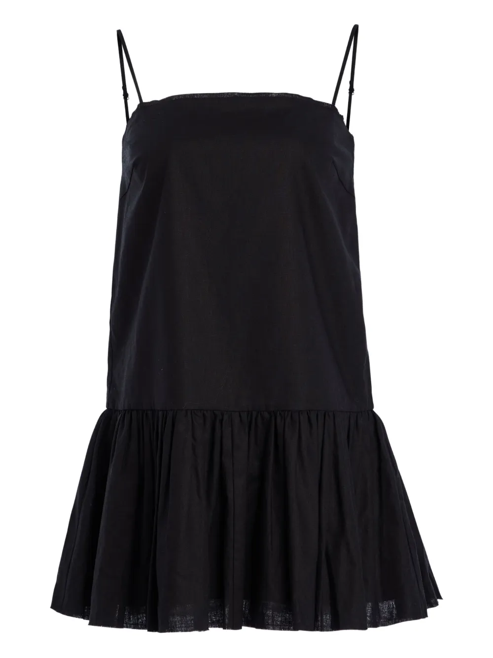 SER.O.YA Krista linen mini dress | Black | Image 1