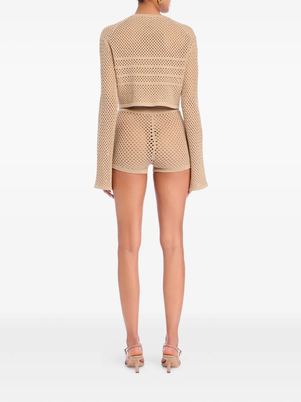 Ser.o.ya Juno Crochet Top In Brown
