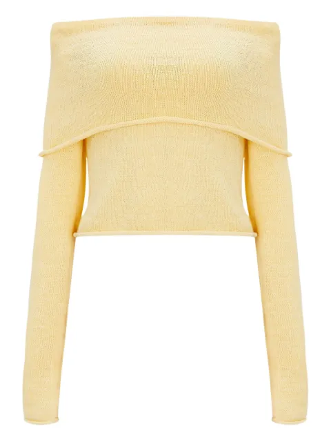 SER.O.YA off-shoulder long-sleeved sweater