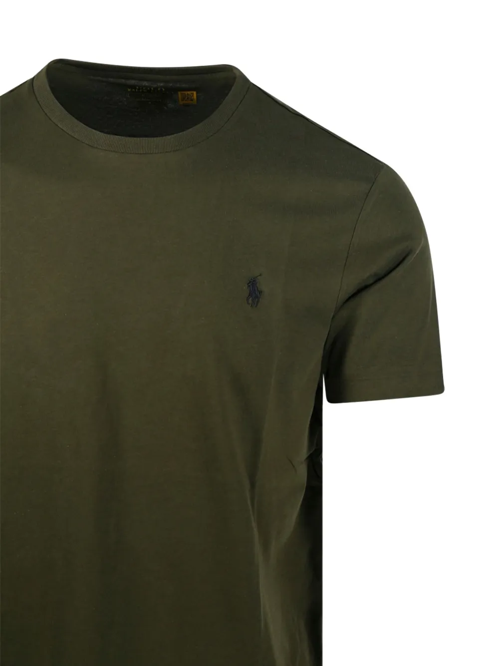 Ralph Lauren Collection Katoenen T-shirt met geborduurd logo Groen