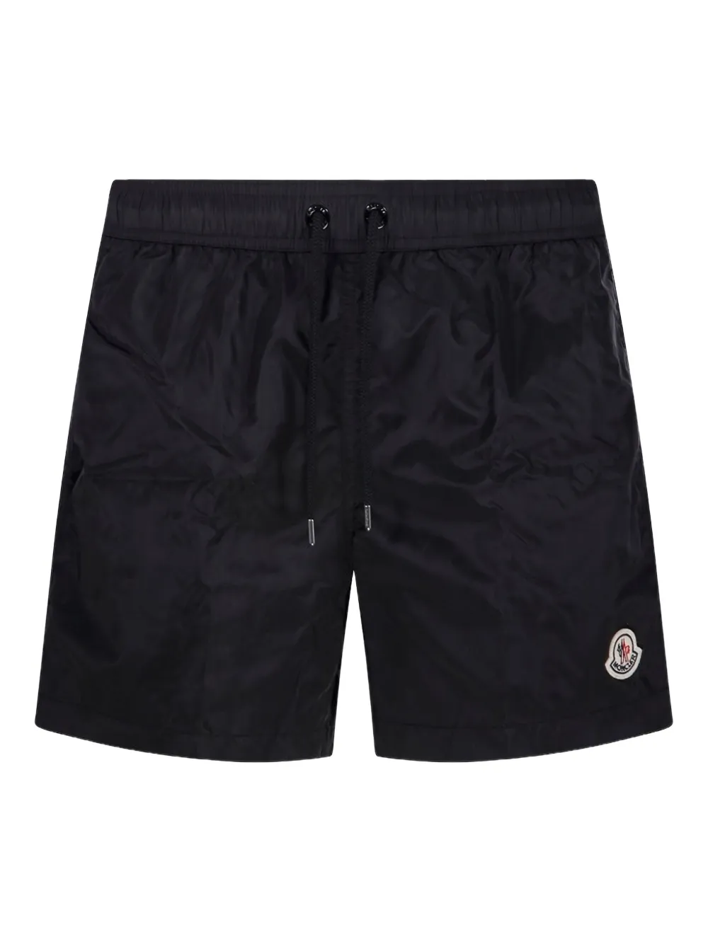 Moncler logo-patch swim shorts Zwart