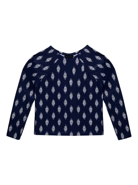 Lenny Niemeyer 긴소매 러플 썬 프로텍션 탑