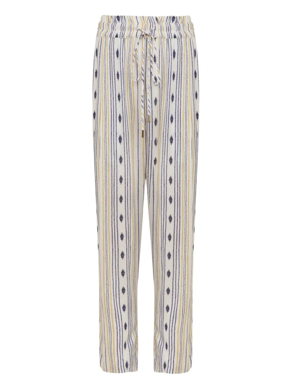 Lenny Niemeyer Pantaloni a righe con coulisse - Bianco