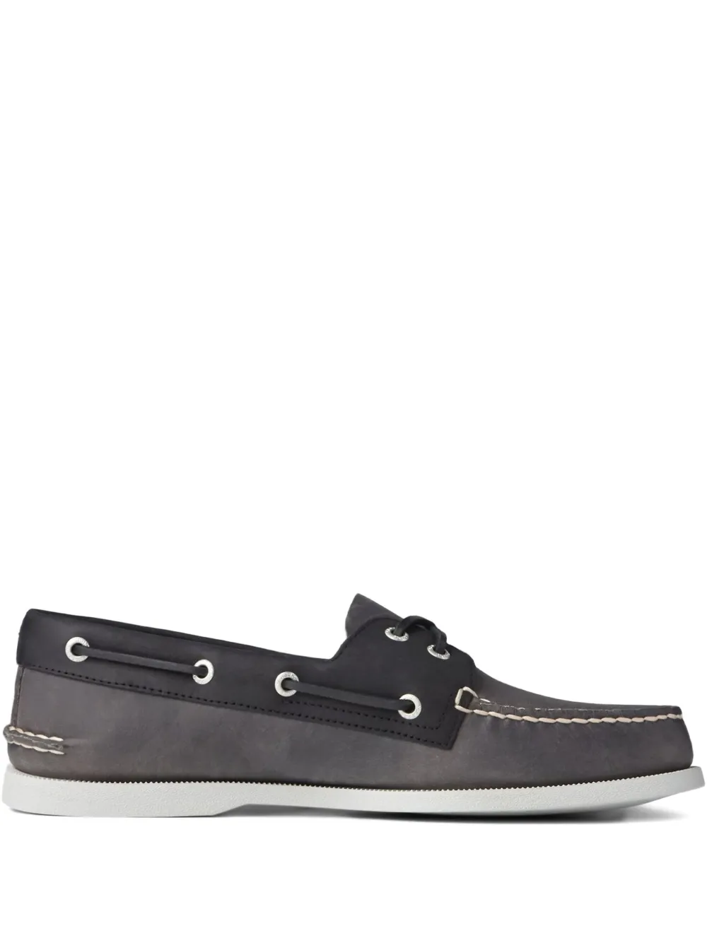 Sperry Top-Sider A O 2 Eye leather "Grey Black" boat shoes