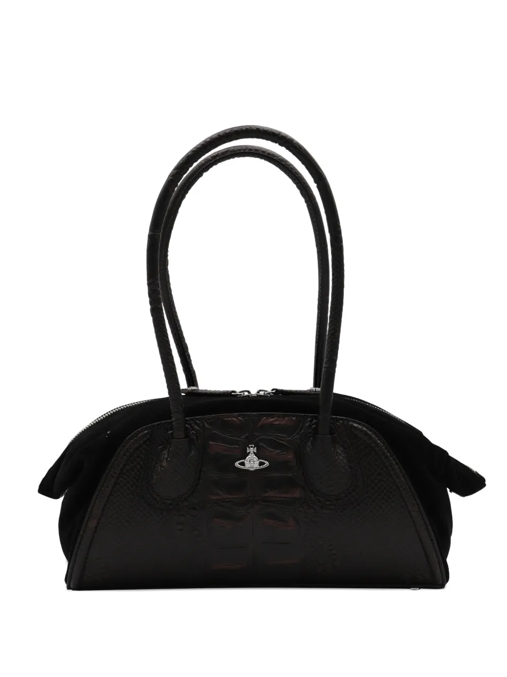 Vivienne Westwood crocodile-embossed shoulder bag Bruin