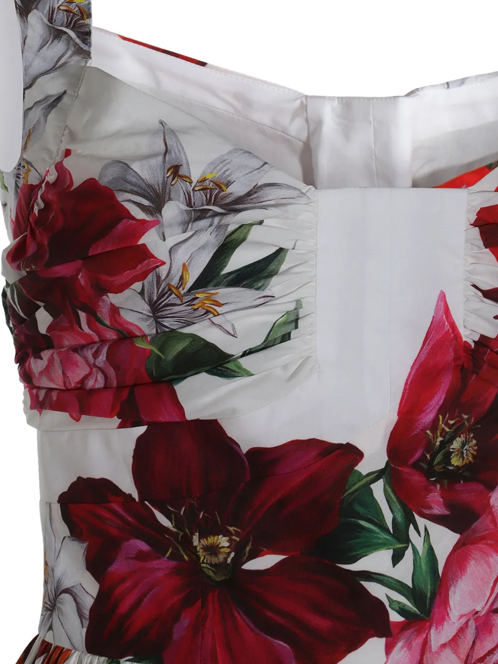 Dolce & Gabbana Jurk met bloemenprint Wit