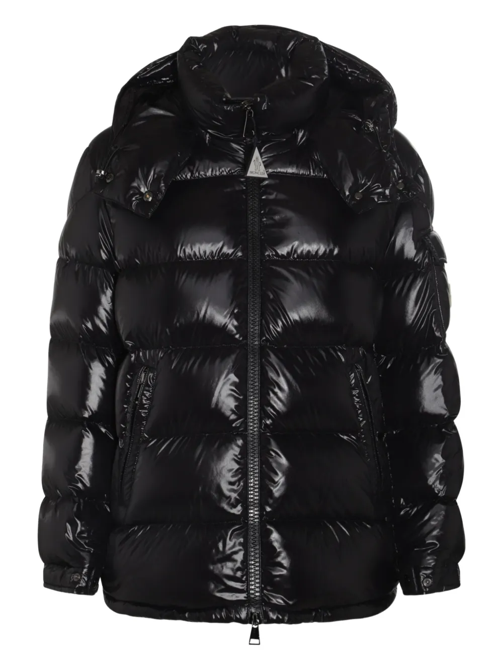 Moncler Donsjack met capuchon Zwart