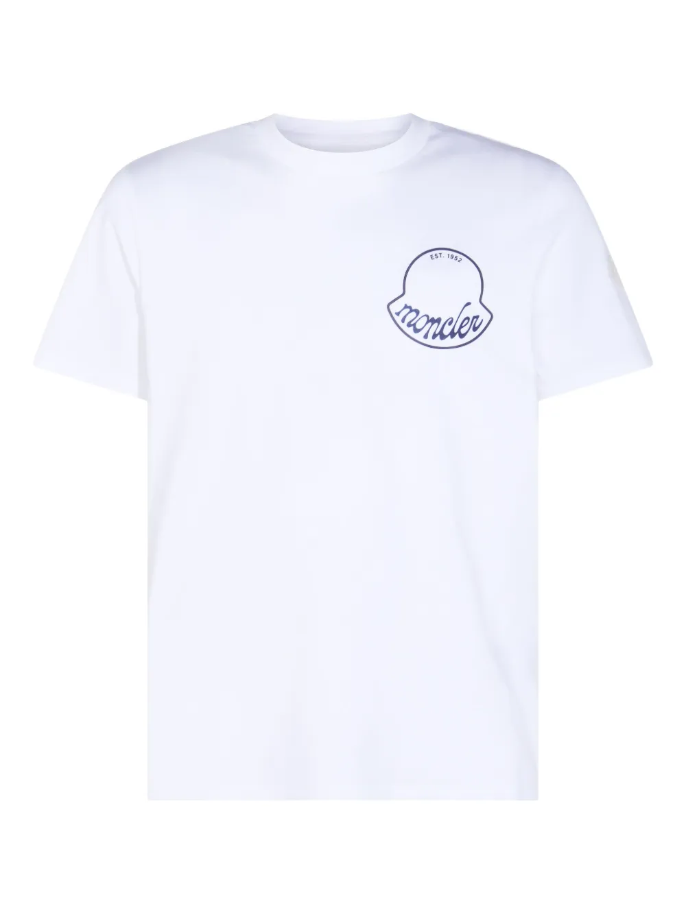 Moncler T-shirt met logoprint Wit