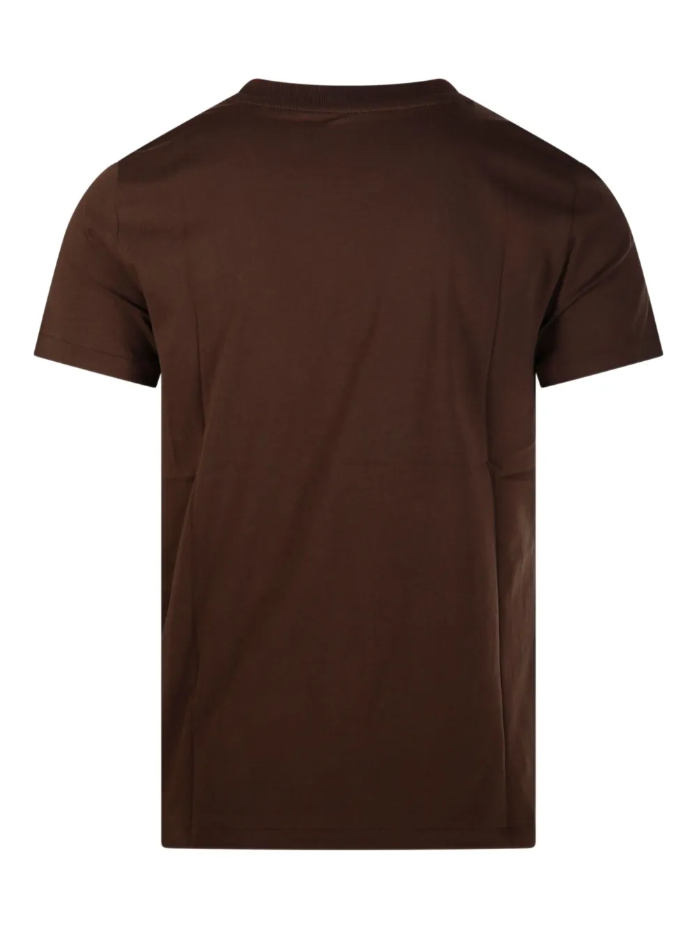 Ralph Lauren Collection Katoenen T-shirt met geborduurd logo - Bruin