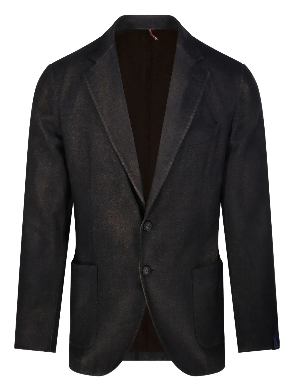 two-button speckled blazer