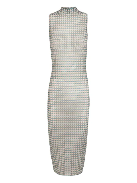 Lenny Niemeyer Mesh-Midikleid mit geometrischem Muster