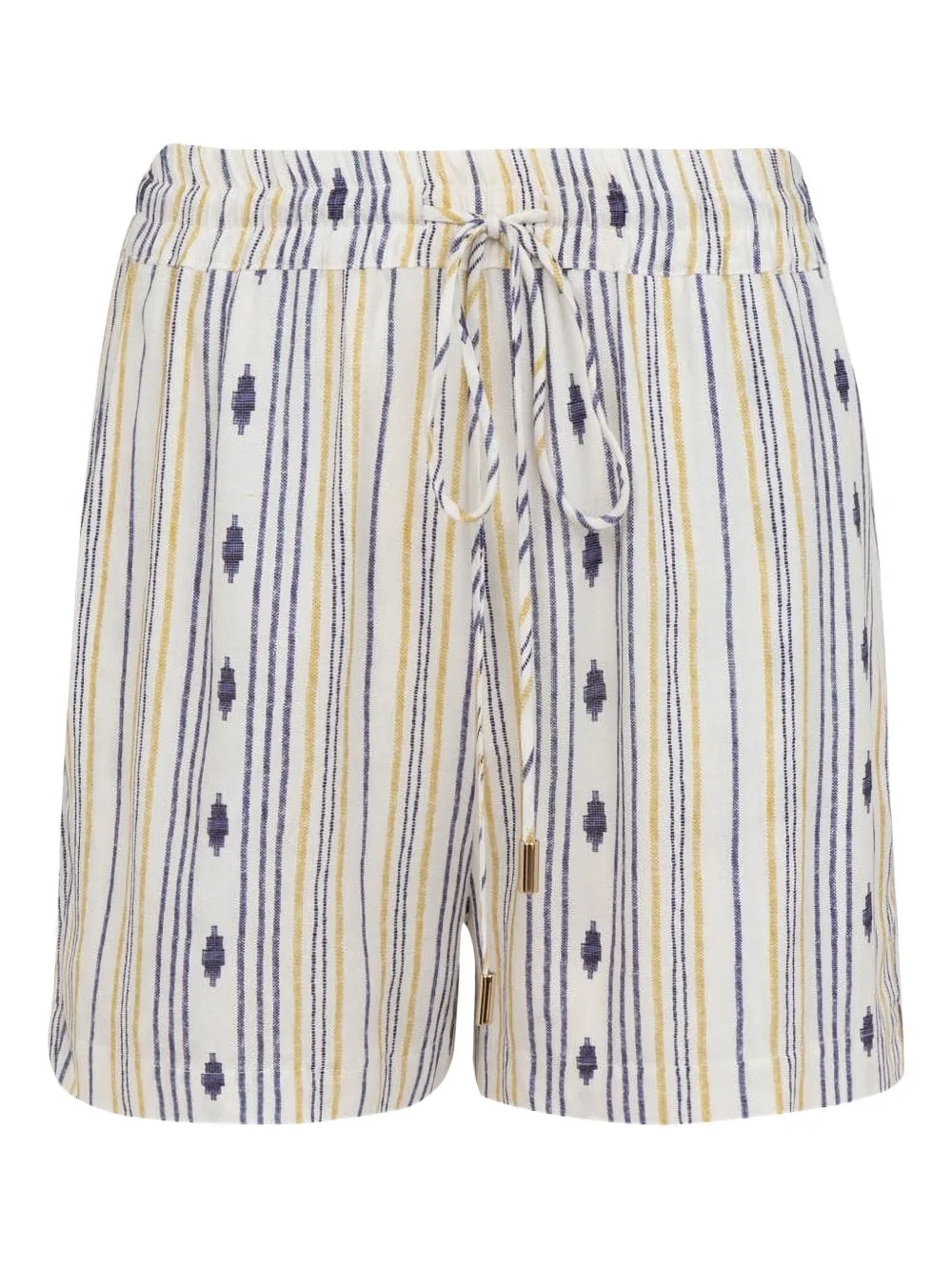 Lenny Niemeyer Shorts Fraldado Wally con coulisse - Bianco