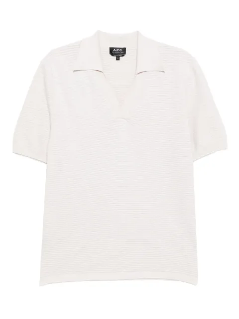A.P.C. playera con cuello en V
