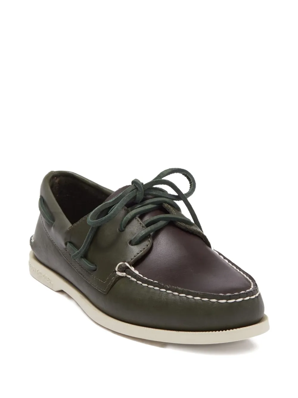Sperry Top-Sider A O 3 Eye "Green" boat shoes