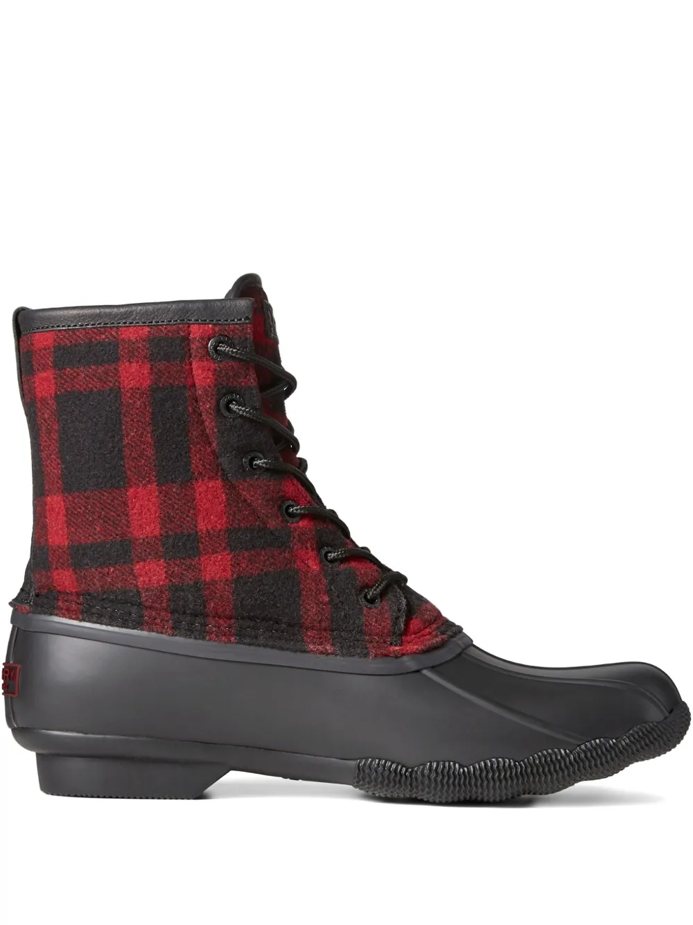 Sperry Top-Sider Saltwater plaid duck boots Black