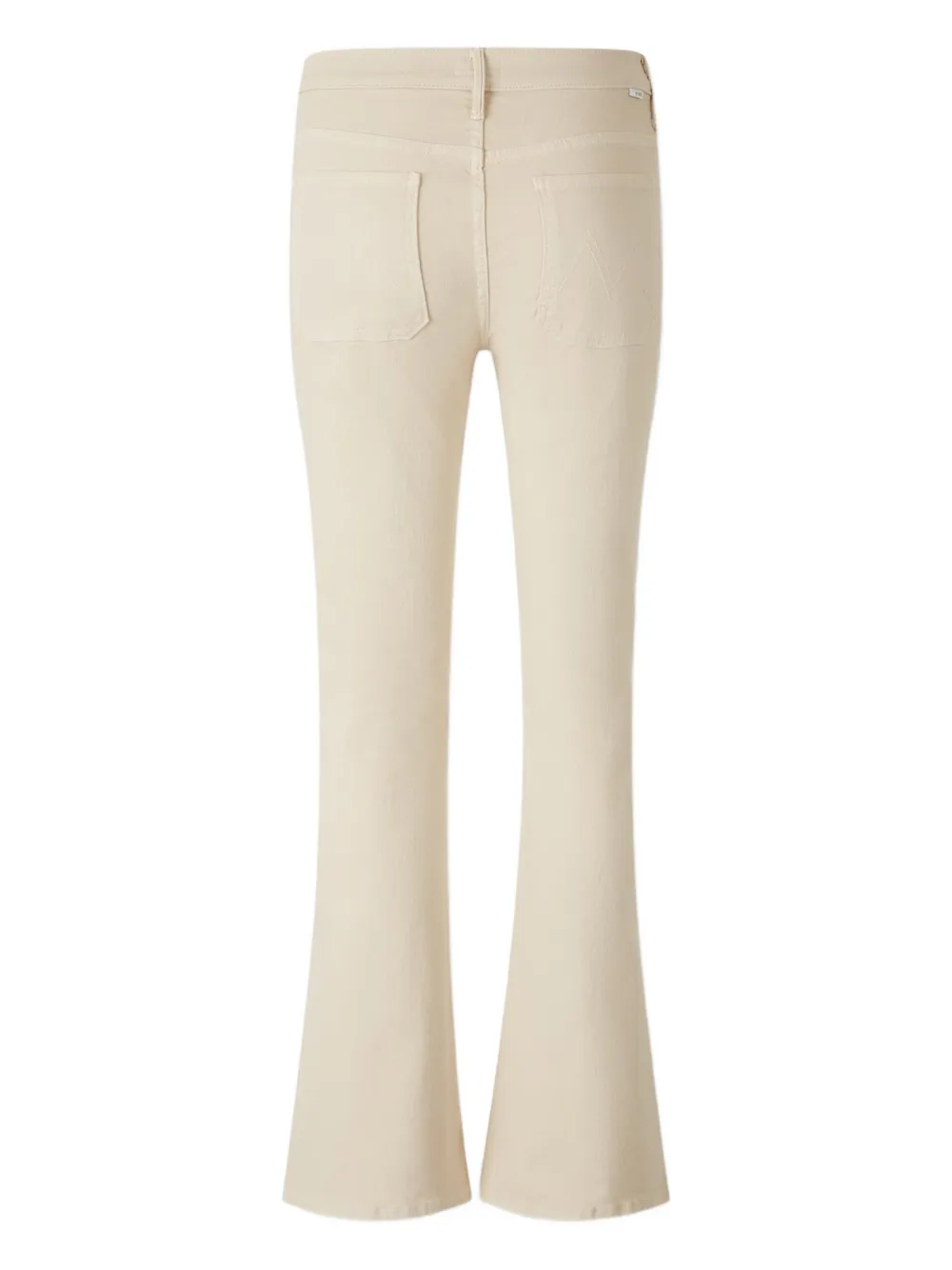 MOTHER Patch Pocket Weekender flared jeans Beige