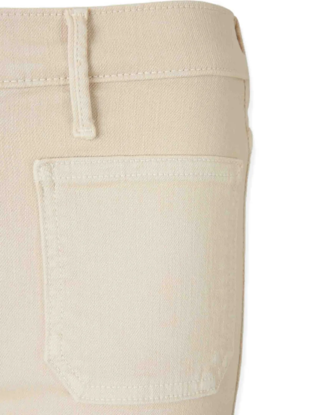 MOTHER Patch Pocket Weekender flared jeans Beige