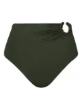 Johanna Ortiz Marinera gathered high-waist bikini panty - Green