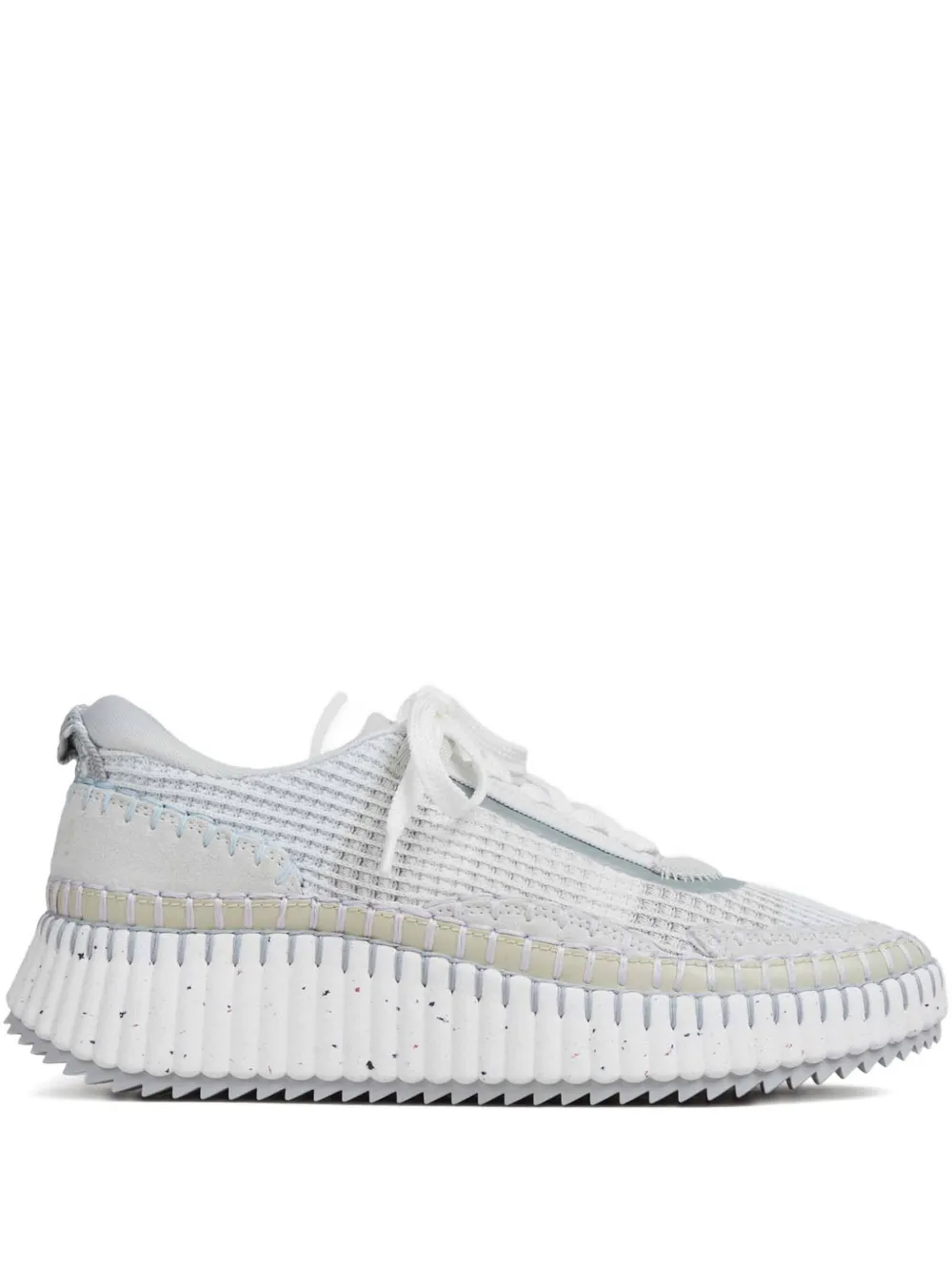 Chloé Nama mesh-panelled sneakers Grey