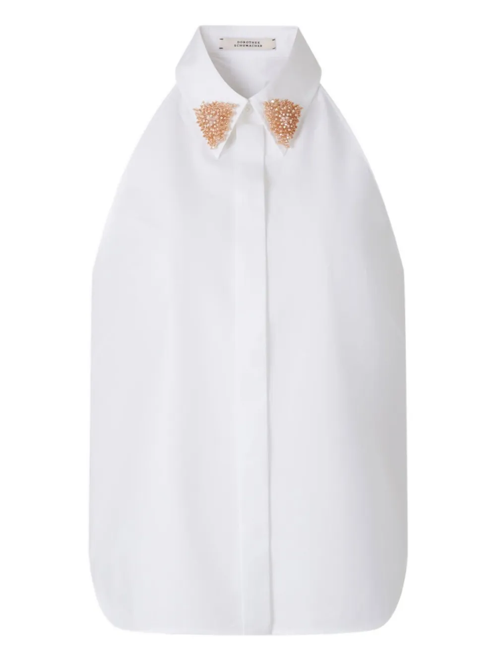 Dorothee Schumacher Bead-embellishment Halter Blouse In White