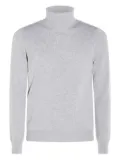 Malo roll-neck ribbed sweater - Grey