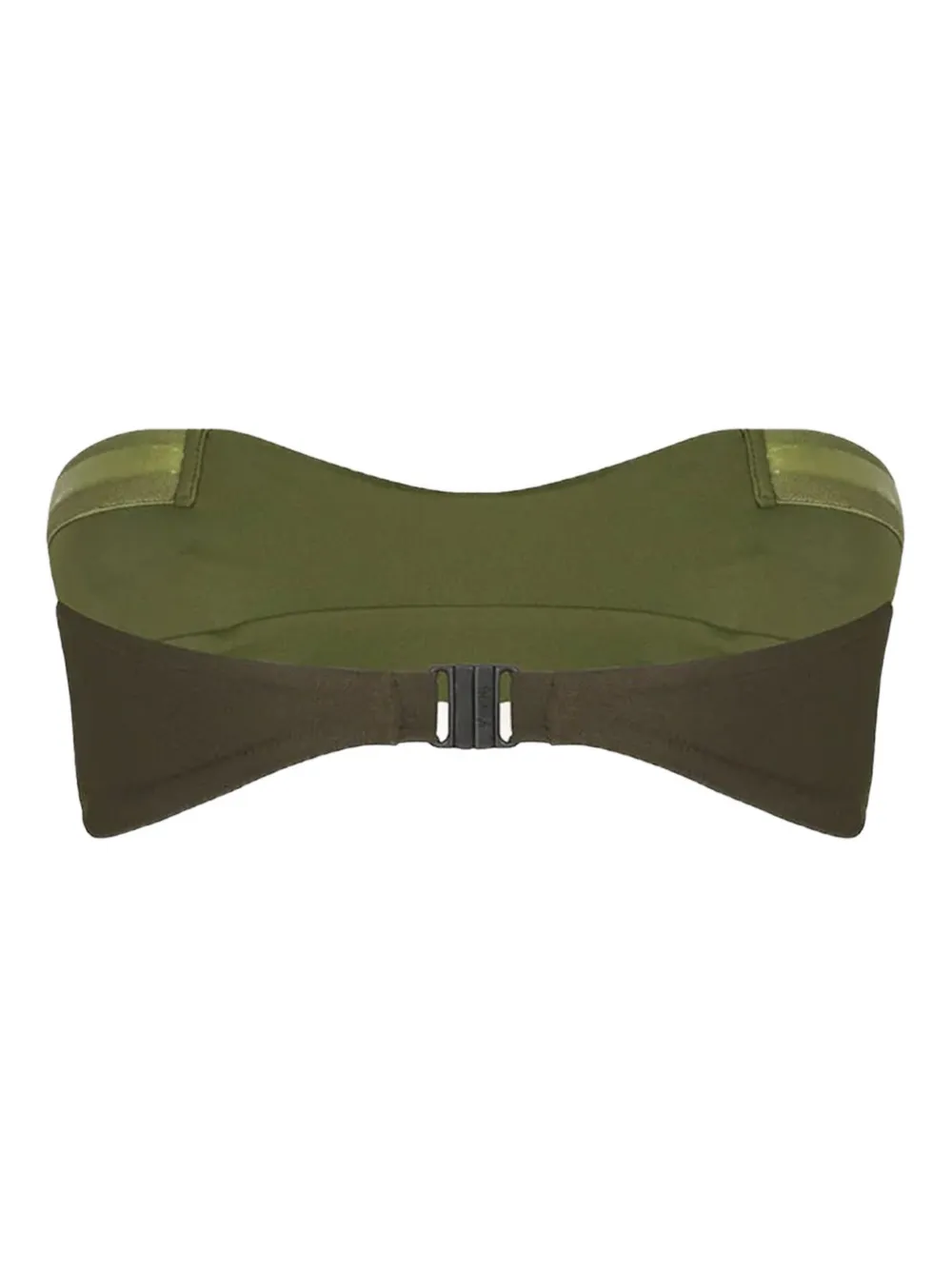 Johanna Ortiz Sea Sprite Gathered-bandeau Bikini Top In Green
