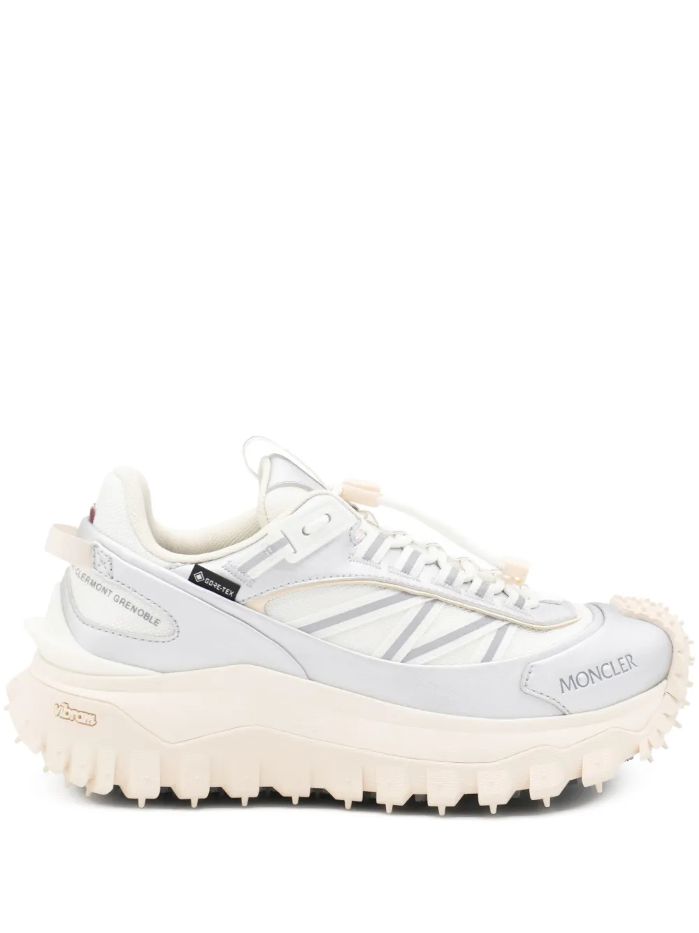Moncler metallic-panelled sneakers White