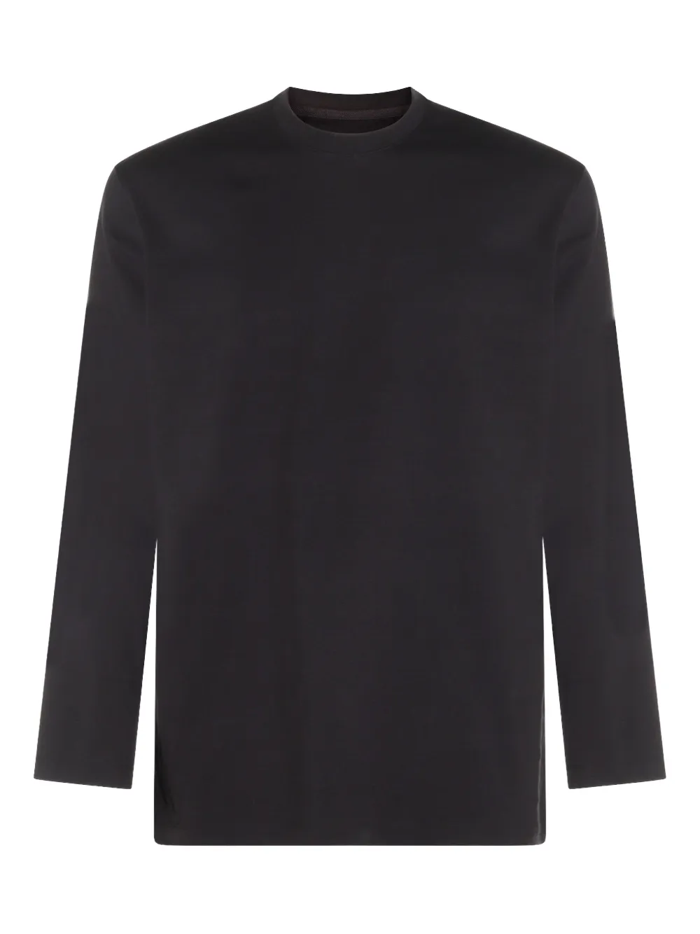 Y-3 Logo-print Long-sleeve T-shirt In Black