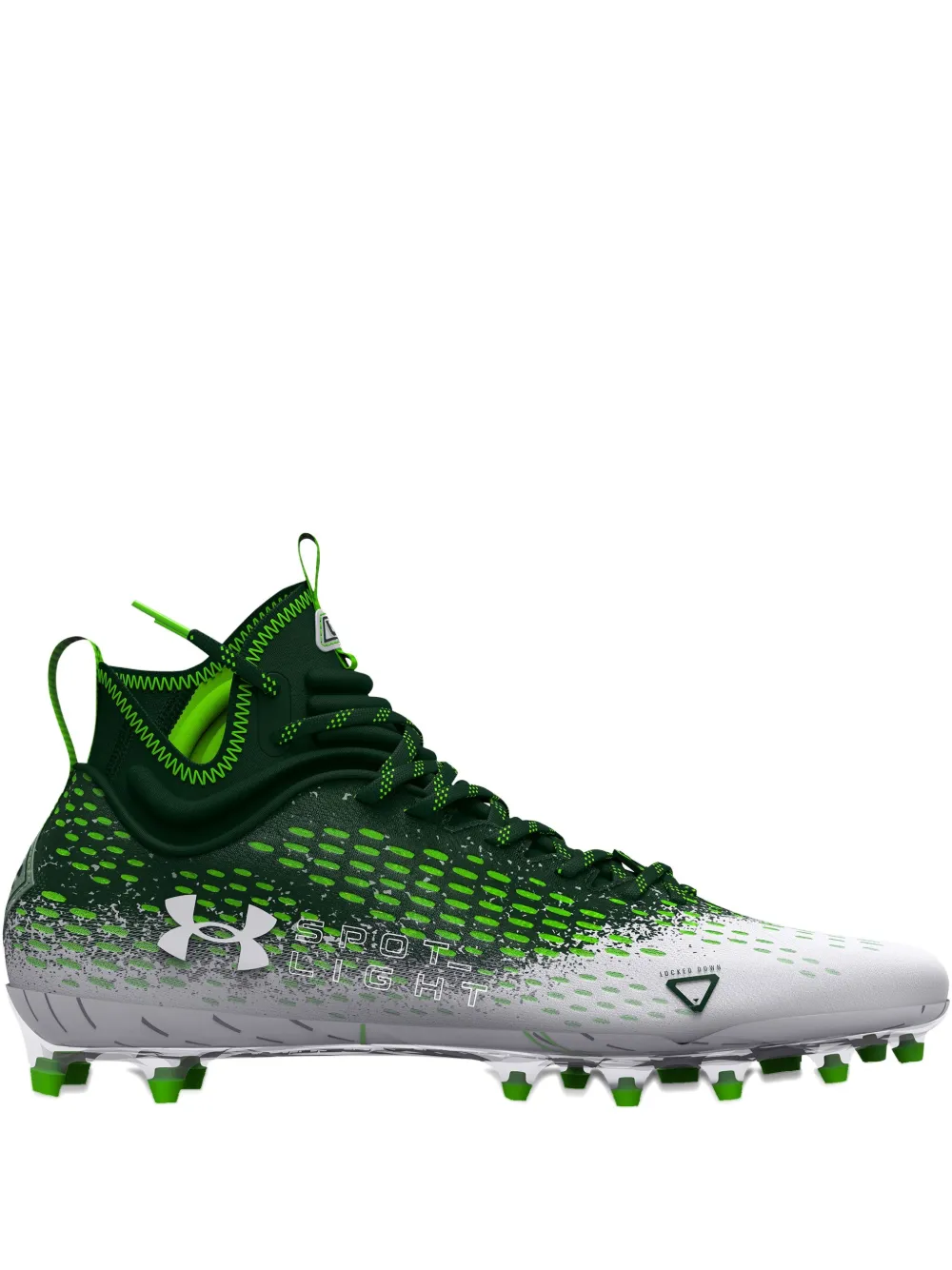 Under Armour Spotlight Lux Mc 2.0 "Green White" cleats