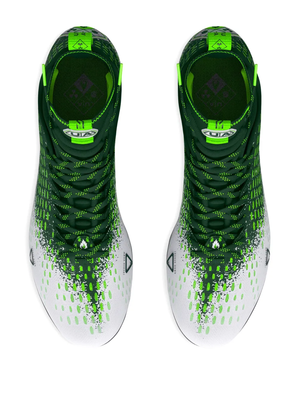 Under Armour Spotlight Lux Mc 2.0 "Green White" cleats