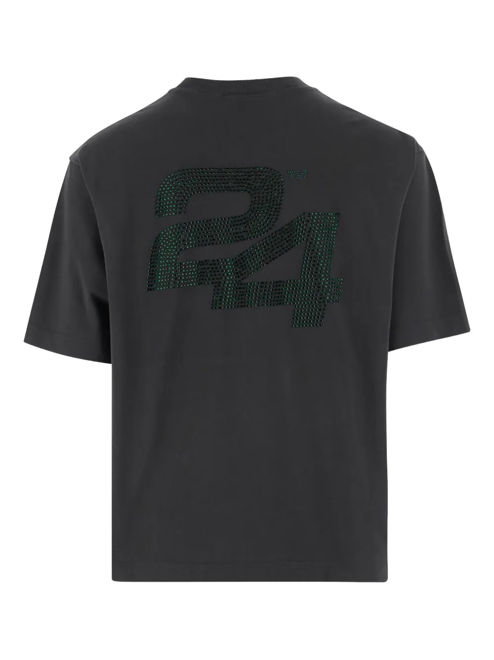 SUMMER GAMES T-shirt verfraaid met stras en logo - Zwart