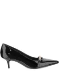 PINKO 50mm embellished pointed-toe heeled pumps - Z99 BLACK