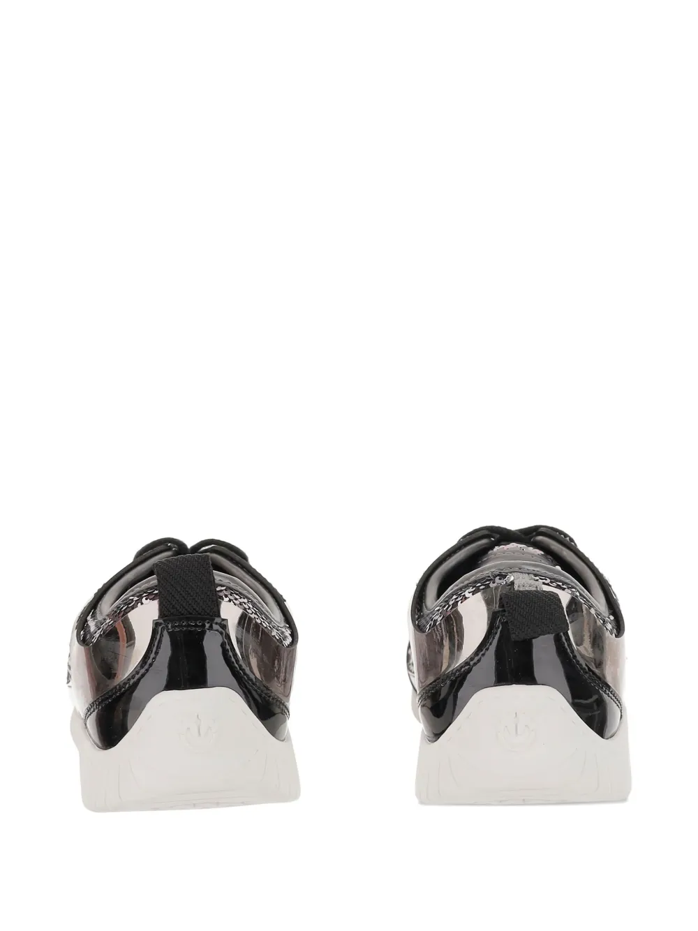 PINKO embellished low-top sneakers Silver
