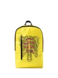 Anti Social Social Club Broken skeleton-print backpack - Yellow