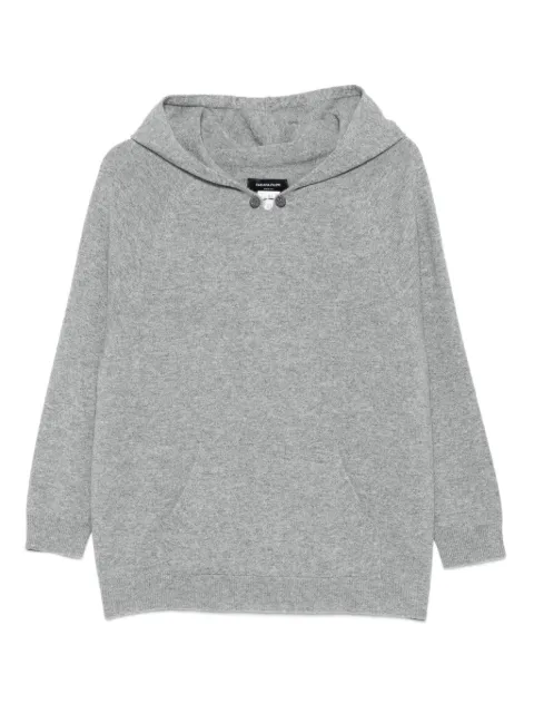 Fabiana Filippi long-sleeves ribbed hoodie 