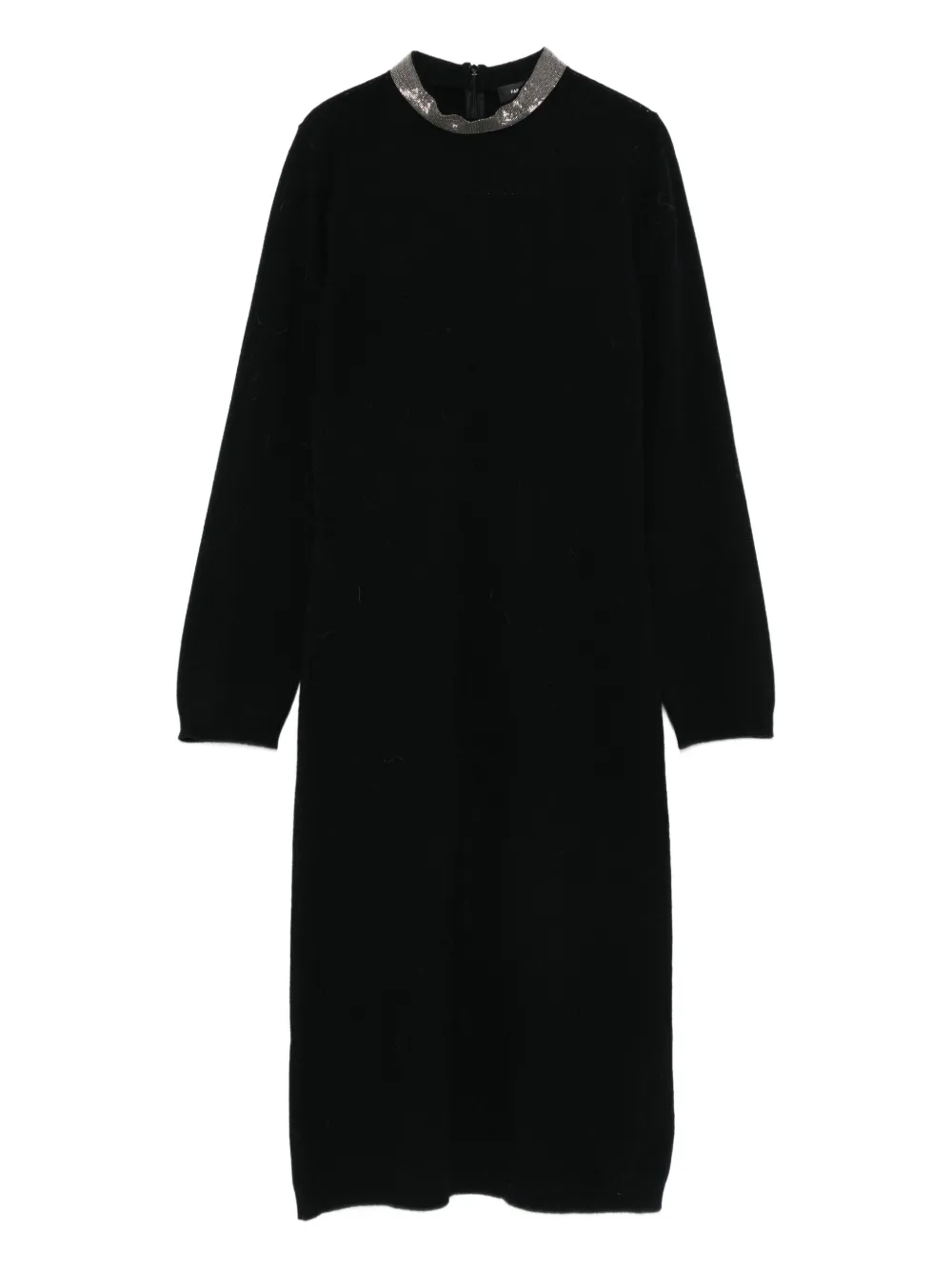 Fabiana Filippi Abito midi con decorazione - Nero