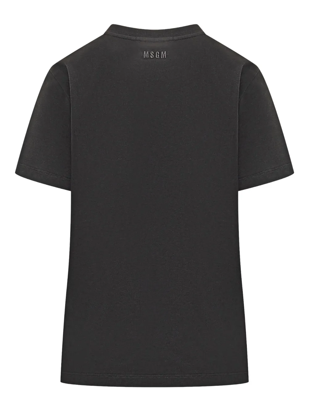 MSGM bow-embellished T-shirt Zwart
